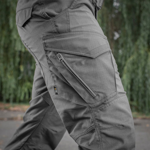 Bigdude Elasticated Waist Active Cargo Trousers Khaki | BigDude